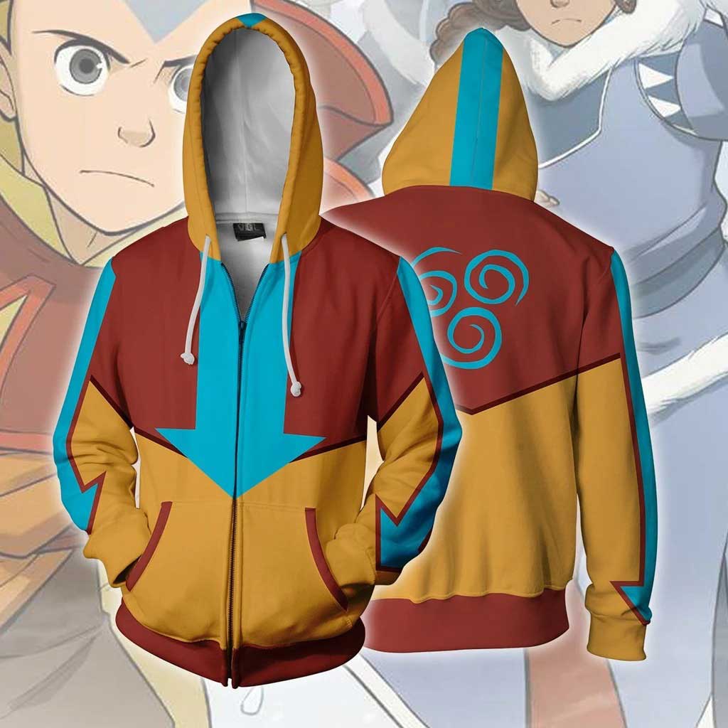 KATARA AANG Sudaderas con capucha Avatar de Avatar de Avitudero Último Airbender Cosplay Jacket