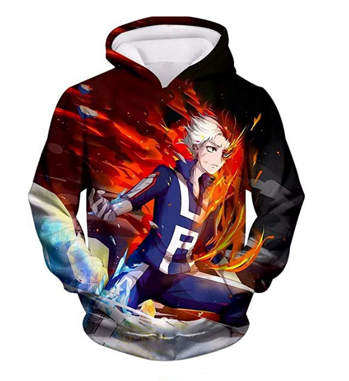 My Hero Academia/Boku No Hero Academia Todoroki Shako 3D Sudadera impresa Sudadera con capucha