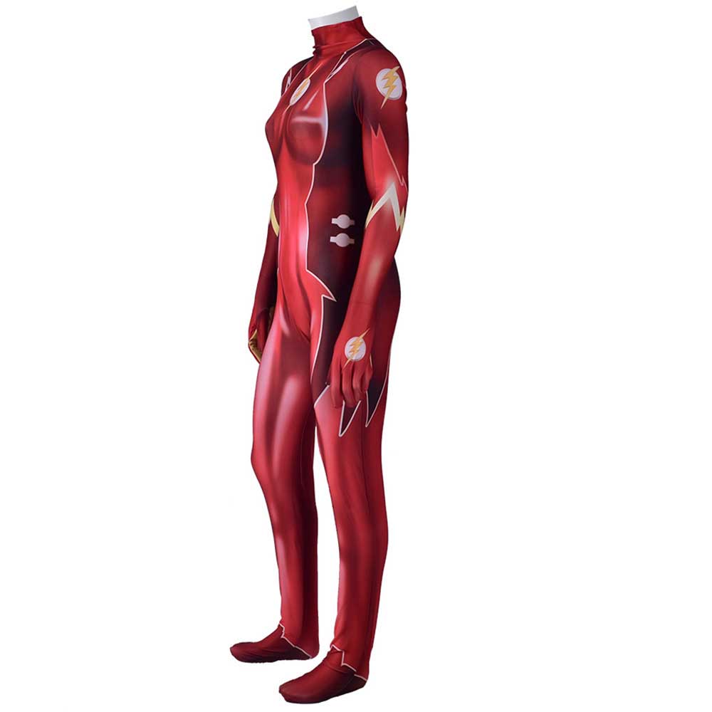 The flash Mujer cosplay de impresión en 3D Mujer super héroe Zentai