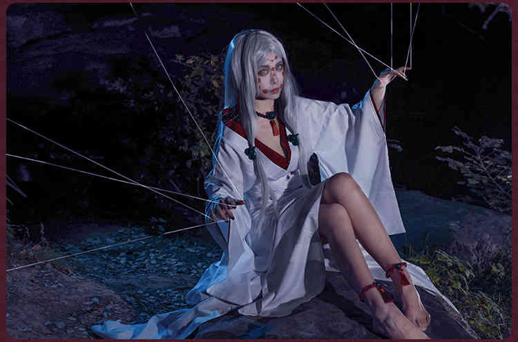 Demon Slayer Kimetsu No Yaiba Juuni Ayaki Rui Cosplay pelucas madre hermana Spider