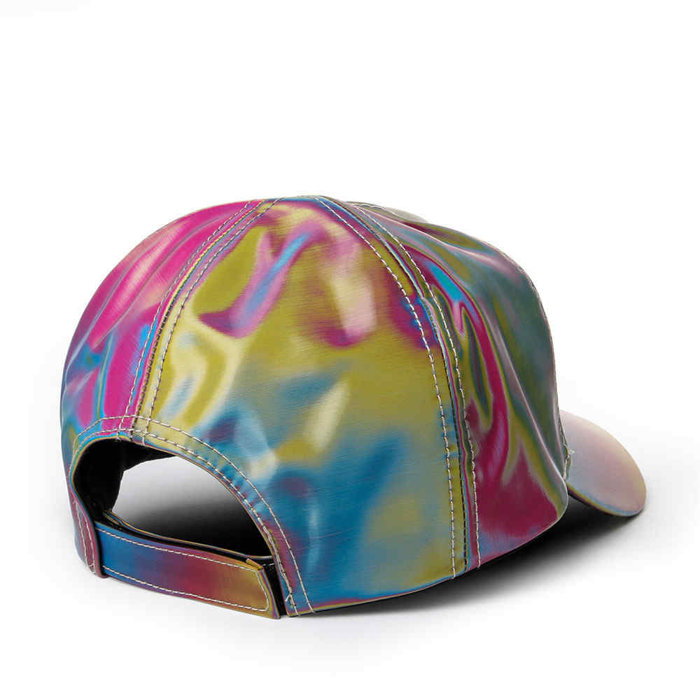 Fashion Marty McFly con licencia para Color de arco iris C Gorra del sombrero colgante Volver al futuro Props Bigbang G-Dragon Béisbol Cap Dad Hat