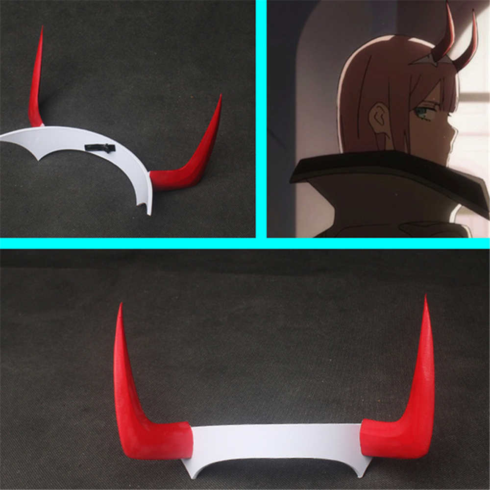 anime cariño en el franxx cosplay cero dos código: 002 Devil Horn Headwear Headweband Disfraz Props