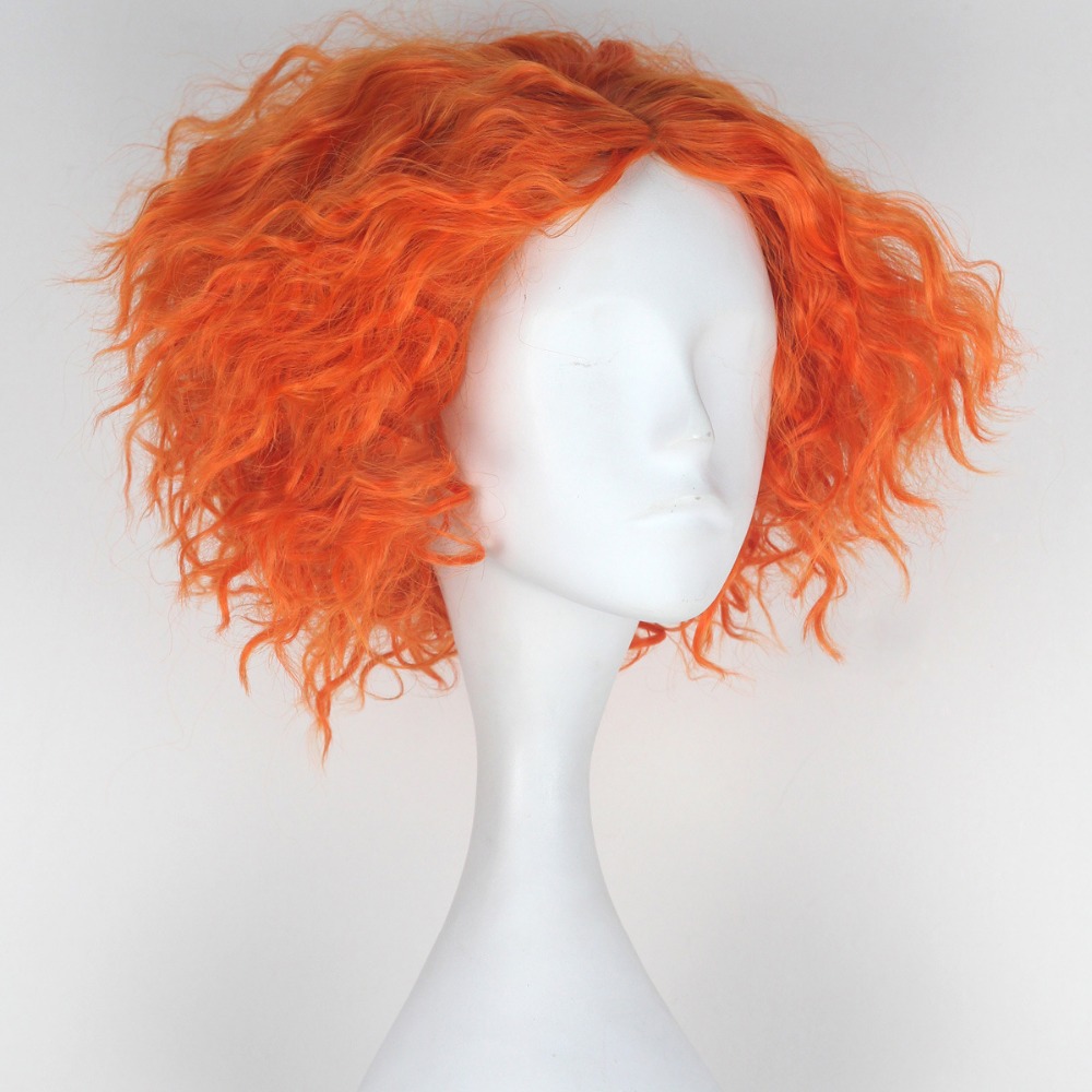 Alice in Wonderland 2 Hatter Hatter Hightopp Orange Wig