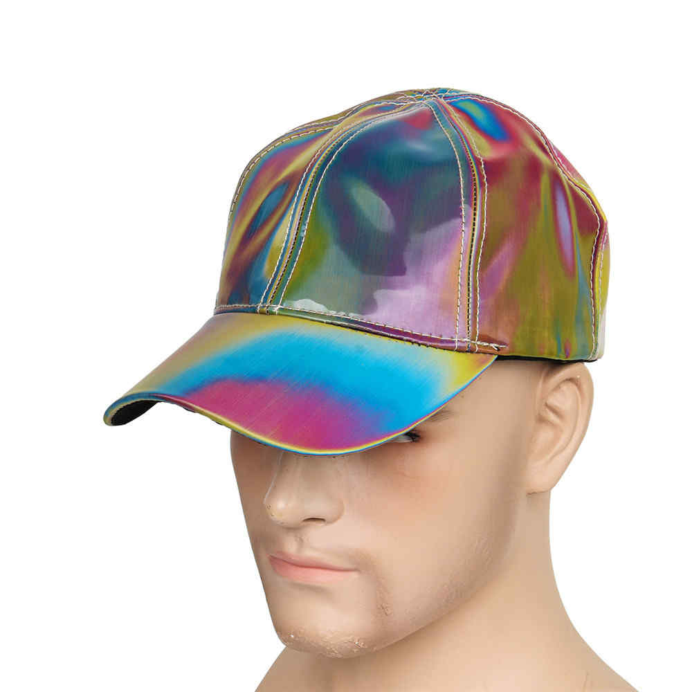 Moda Marty McFly con licencia para Rainbow Color Cambio de sombrero gorra Volver al futuro Props Bigbang G-Dragon Béisbol Cap Dad Hat
