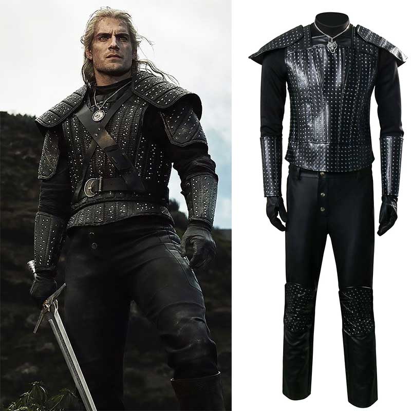 The Witcher 3 Cavill Geraltde Rivia Uniform Cosplay Costume