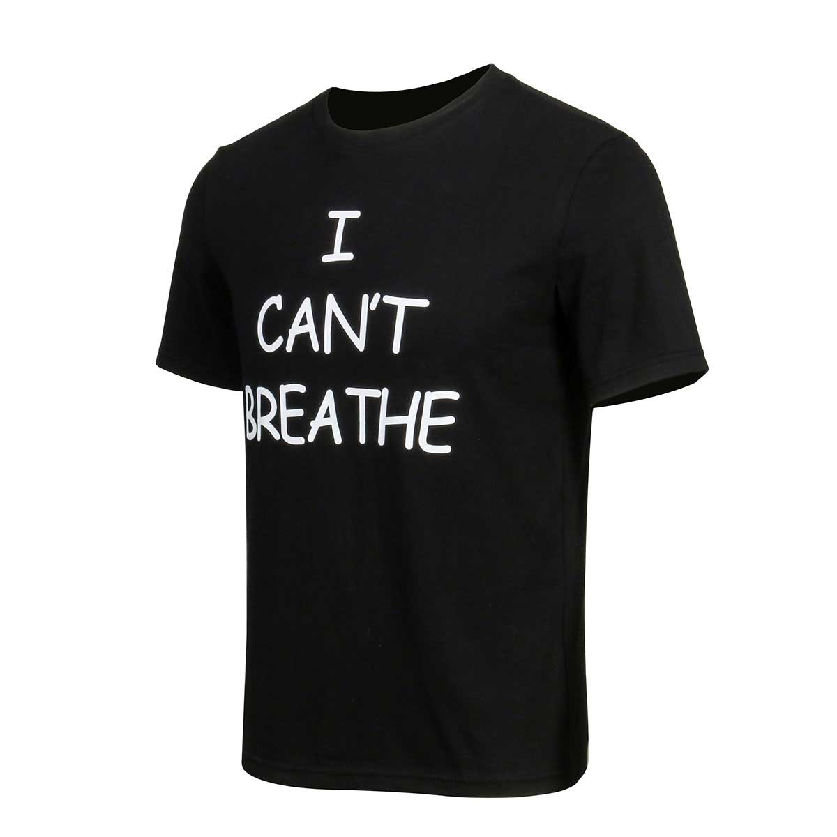 No puedo respirar negro t- Camiseta de protesta