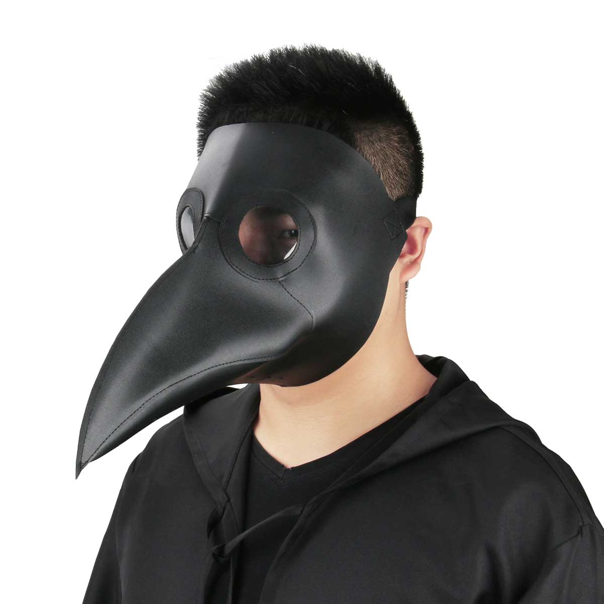 cospaly Dr. Beulenpest Steampunk Plague Mork Mask Brown Pu Birds Bak máscaras