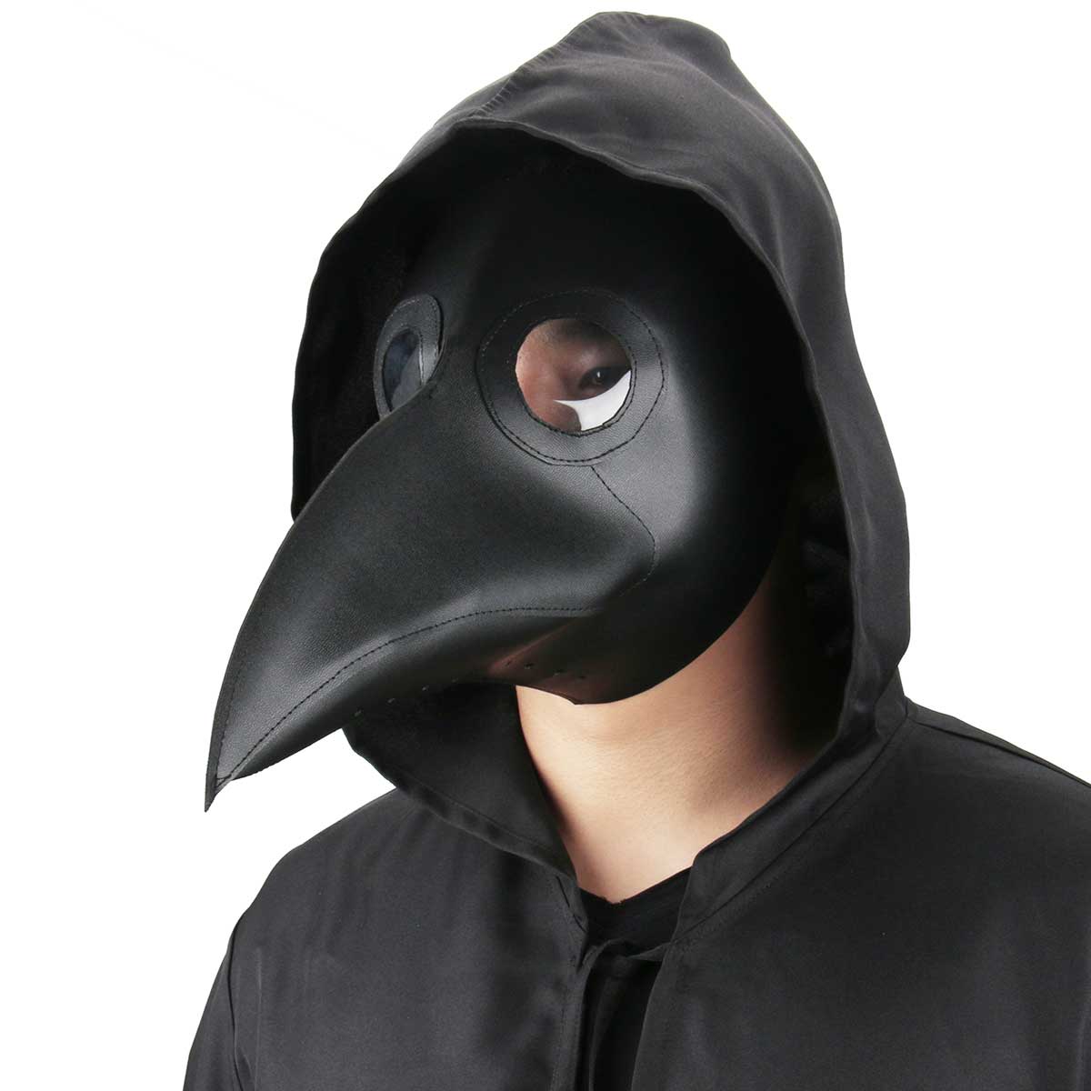 Cospaly Dr. Beulenpest Steampunk Plague Mork Mask Brown PU cuero pájaros pájaros pájaros máscaras