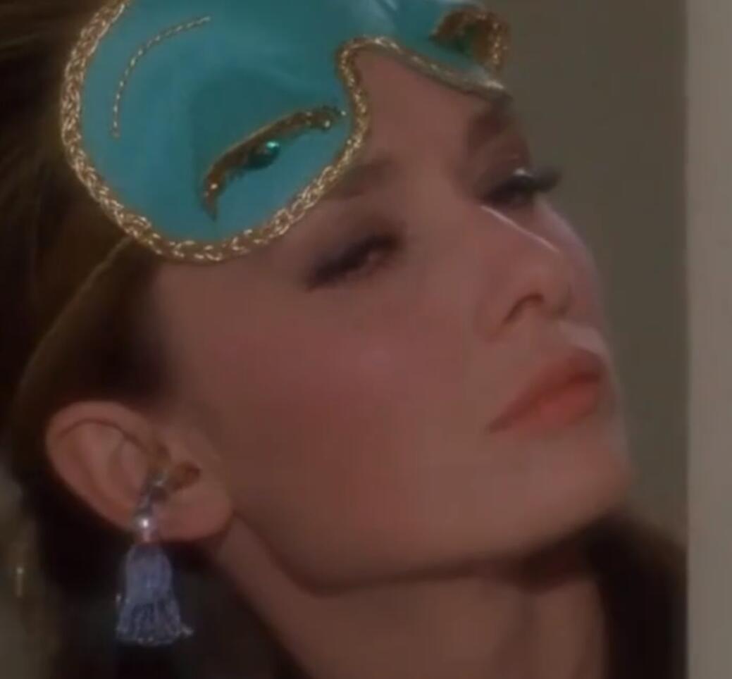 Desayuno de la película en Tiffany's Holly Golightly Eye Patch Earplugs con borlas Audrey Hepburn Cosplay classic Eye Shield Ornaments