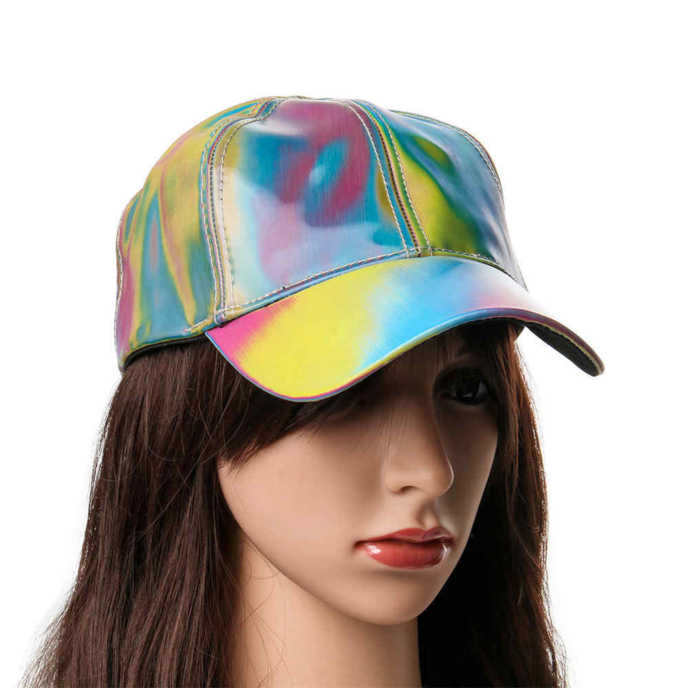 Moda Marty McFly Licenciado para el color del arco iris Cambio de sombrero gorra Volver al futuro Props Bigbang G-Dragon Béisbol Cap Dad Hat