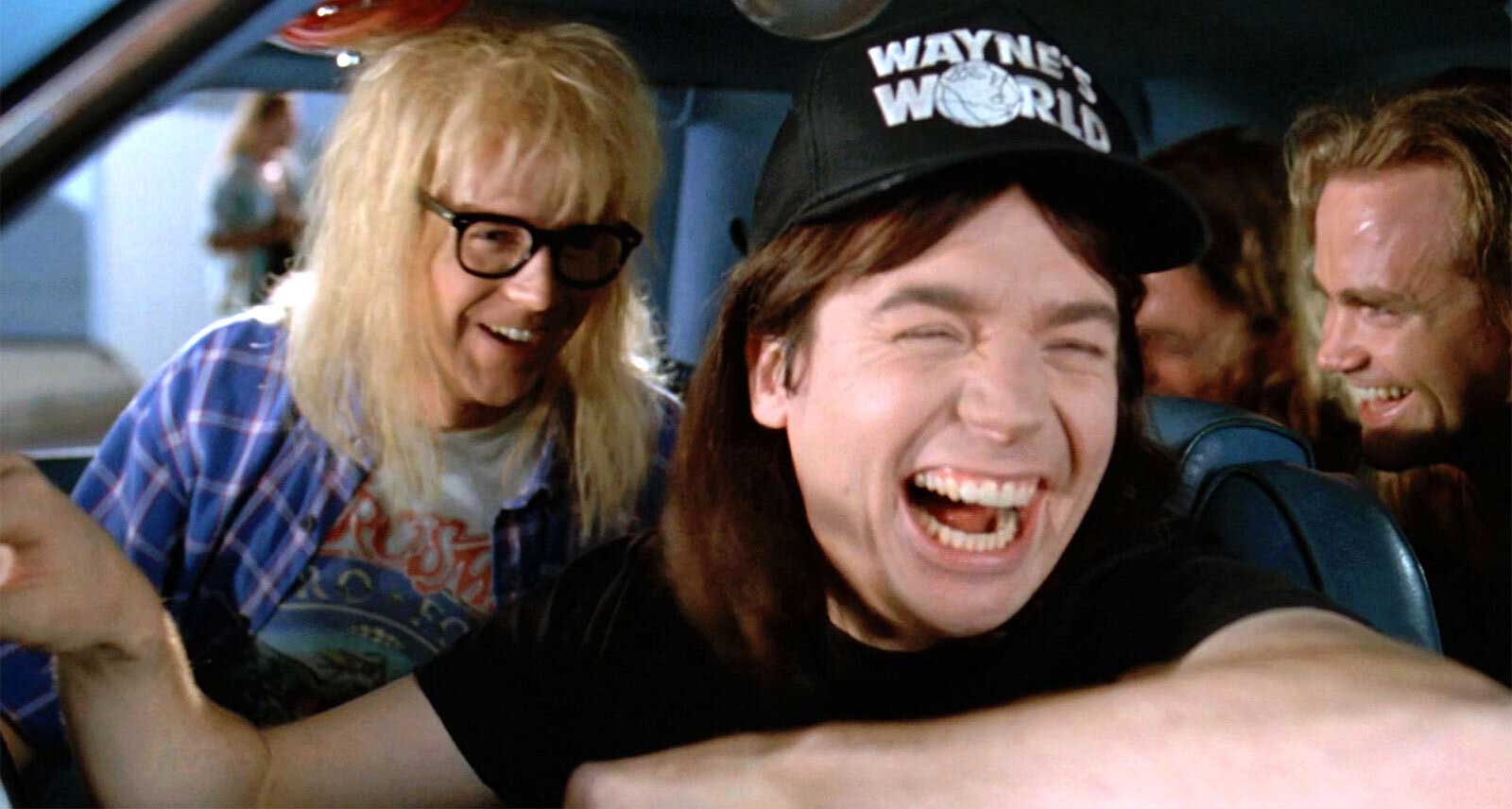 Wayne's World's World Black Cap Hat Baseball Gorra de béisbol Estilo de moda Cosplay Bordado Gorro de camionero Gorra de camionero Unisex Tamaño ajustable
